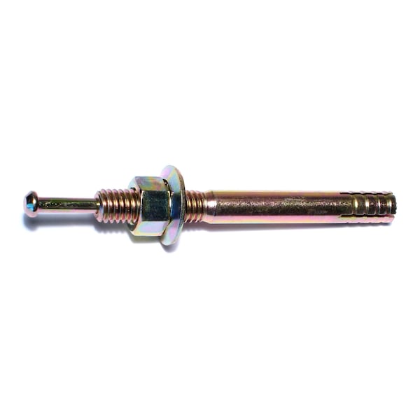 Midwest Fastener Nail Drive Anchor, 3/8" Dia., 3-1/2" L, Steel Yellow Zinc, 50 PK 05679 - main